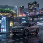 Image of a Zeekr 7X in a Cyberpunk Adelaide